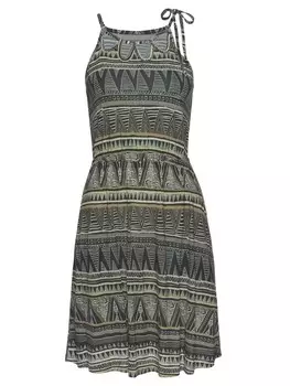 Длинное платье Beach Time Jersey, цвет schwarz-grn-bedruckt