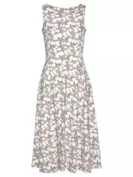 Длинное платье Beach Time Midi, цвет beige-creme-bedruckt