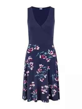 Длинное платье Beach Time Strand, цвет marine-geblmt-bedruckt