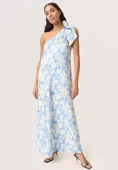 Длинное платье BECCA ONE SHOULDER CAMPAIGN Soaked in Luxury, синий