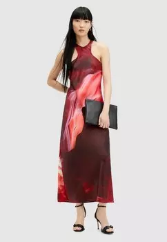 Длинное платье BETINA ARCHES AllSaints, фиолетовый