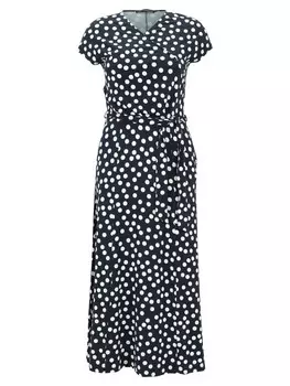 Длинное платье Betty Barclay Jersey, цвет dunkelblau/wei