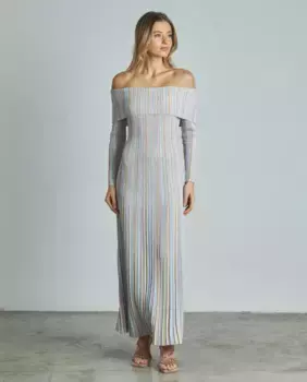 Длинное платье без бретелек Alma en Pena, мультиколор