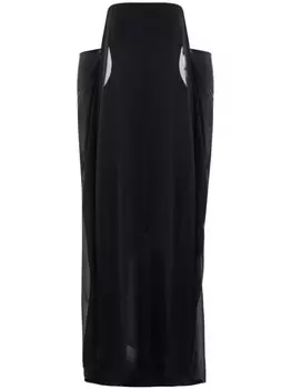 Длинное платье без бретелек Christopher Esber, черный