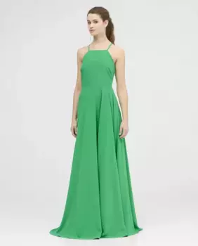 Длинное платье без бретелек с открытой спиной Veneno en la piel, зеленый