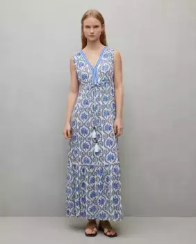 Длинное платье без рукавов Bambula с панелями Easy Wear, белый