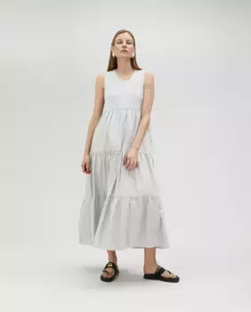 Длинное платье без рукавов Lola Casademunt, белый