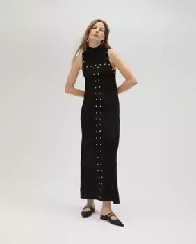 Длинное платье без рукавов Lola Casademunt, черный