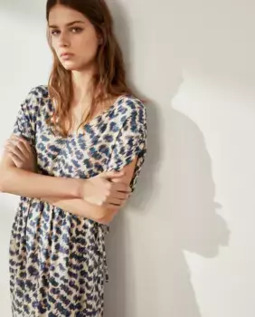 Длинное платье без рукавов Southern Cotton, синий