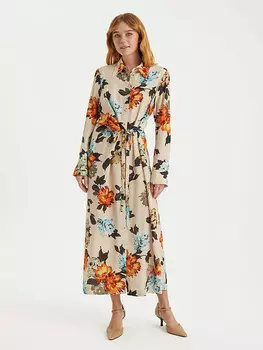 Длинное платье BGN, бежевый