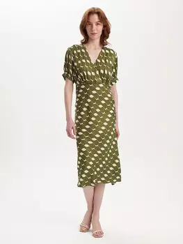 Длинное платье BGN, хаки