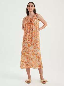 Длинное платье BGN, оранжевый