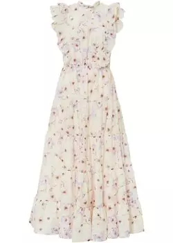 Длинное платье Bodyflirt, бежевый