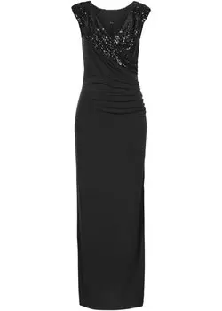 Длинное платье Bodyflirt Boutique, черный
