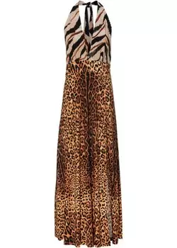 Длинное платье Bodyflirt Boutique, коричневый