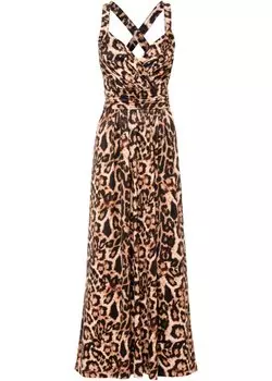 Длинное платье Bodyflirt Boutique, коричневый