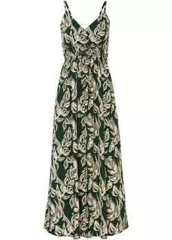 Длинное платье Bodyflirt, зеленый