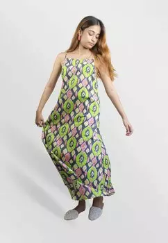 Длинное платье Bombay Sunset, хаки