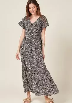 Длинное платье BONOBO Jeans, черный