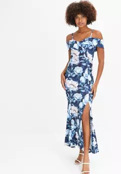 Длинное платье bonprix, синий