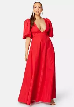 Длинное платье Bubbleroom, красный
