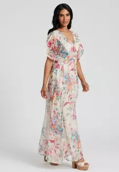 Длинное платье BUTTON DETAIL South Beach, белый