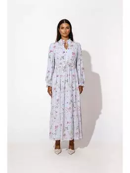 Длинное платье By Malina, светло-синий