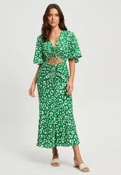 Длинное платье CALLI, зеленый