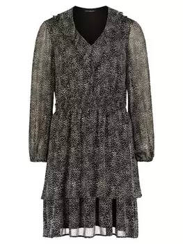 Длинное платье CARTOON Chiffon, черный/белый