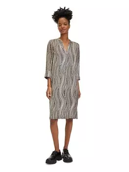 Длинное платье CARTOON, цвет beige/schwarz