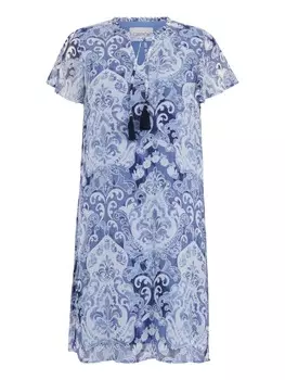 Длинное платье CARTOON, цвет wei/blau