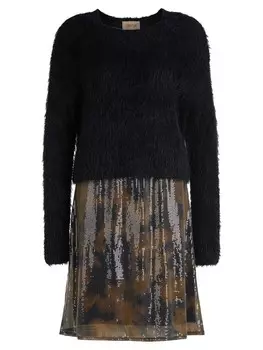 Длинное платье CARTOON Pailletten 2er Set, цвет brown/black