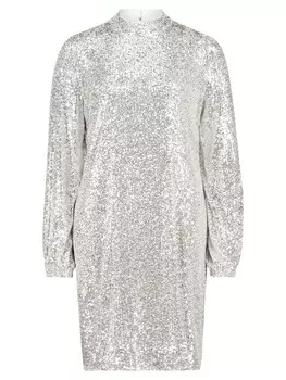 Длинное платье CARTOON Pailletten, цвет light silvergrey