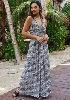 Длинное платье CHIC by Lirette, бежевый