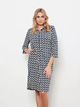 Длинное платье &Co Woman Lolly, цвет dunkelblau/creme