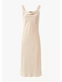 Длинное платье comma, бежевый