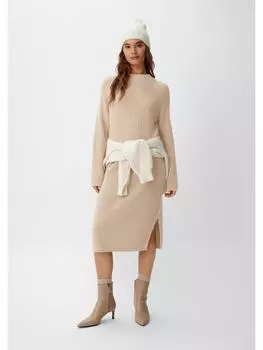 Длинное платье comma CI, бежевый