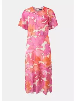 Длинное платье comma, розовый