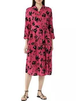 Длинное платье comma, розовый