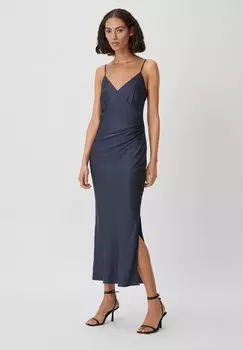 Длинное платье comma, темно-синий