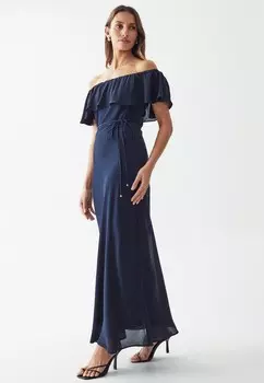 Длинное платье CORAL SVEL, темно-зеленый