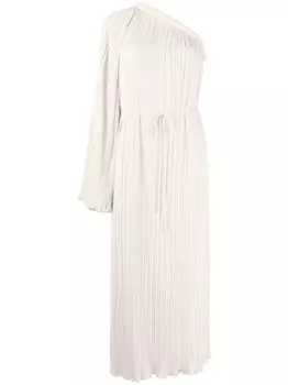 Длинное платье Crio на одно плечо Rachel Gilbert, бежевый