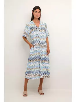 Длинное платье CULTURE, голубой