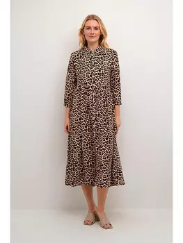 Длинное платье CULTURE, коричневый