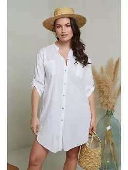 Длинное платье Curvy Lady, белый