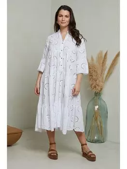 Длинное платье Curvy Lady, белый