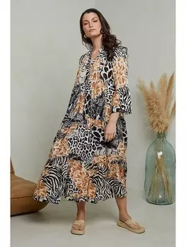 Длинное платье Curvy Lady, черный