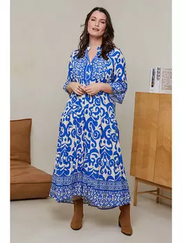 Длинное платье Curvy Lady, синий