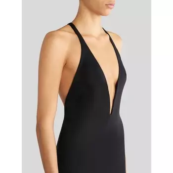 Длинное платье цветных тонов с принтом пейсли Etro, розовый