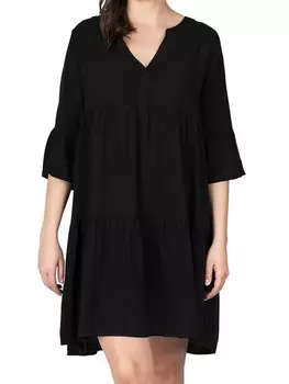 Длинное платье DENIMFY DFFrida, черный